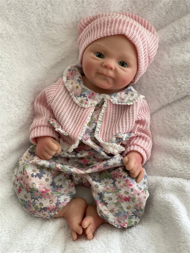 Bebé reborn niña de silicona realista 33cm - Camila