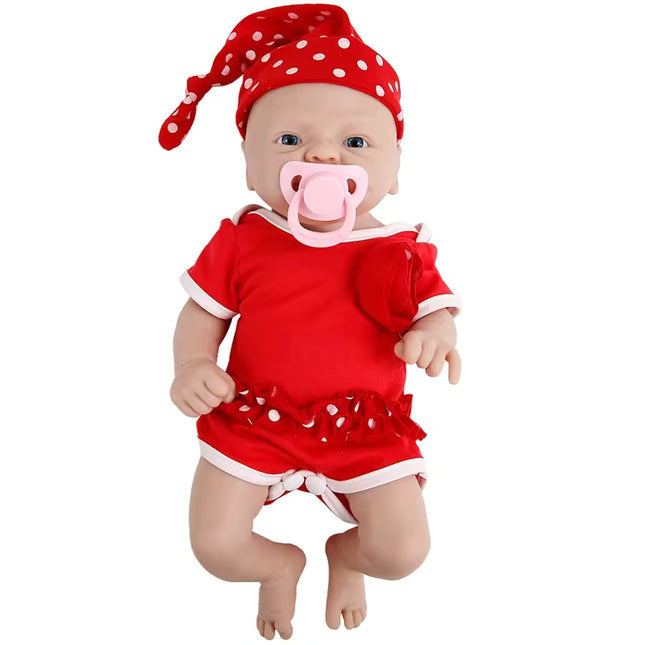 Bebé reborn niña de silicona completa recién nacido 36 cm - Ximena
