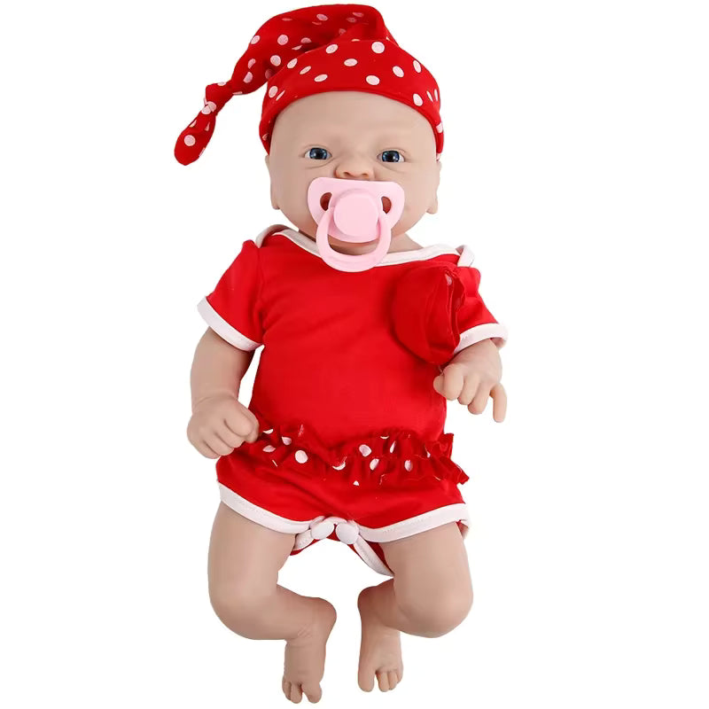 Bebé reborn niña de silicona completa recién nacido 36 cm - Ximena