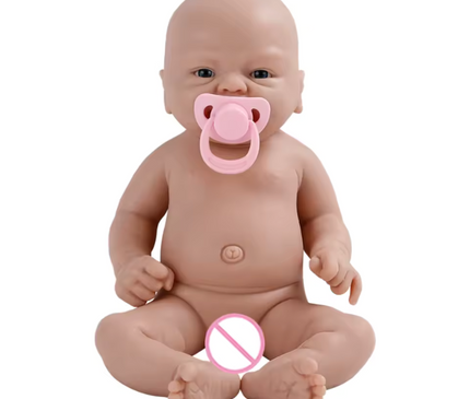 Muñeco reborn de silicona completa recién nacido 36cm - Diego
