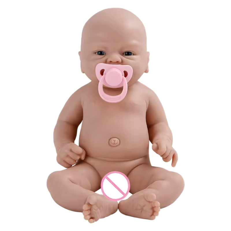 Muñeco reborn de silicona completa recién nacido 36cm - Diego