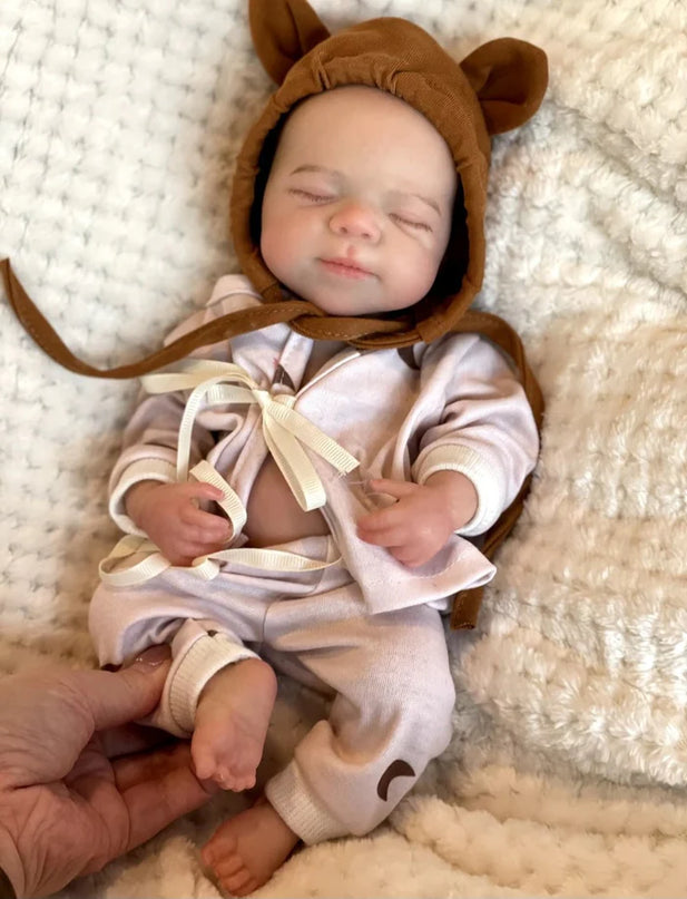 Bebé reborn niña de silicona solida 33cm - Valentina